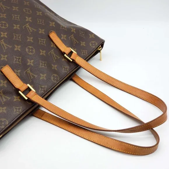 100% Authentic Louis Vuitton Cabas Mezzo Brown Monogram Tote Bag - Picture 8 of 15